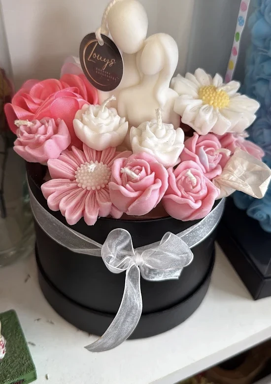 Coffret de bougies florales