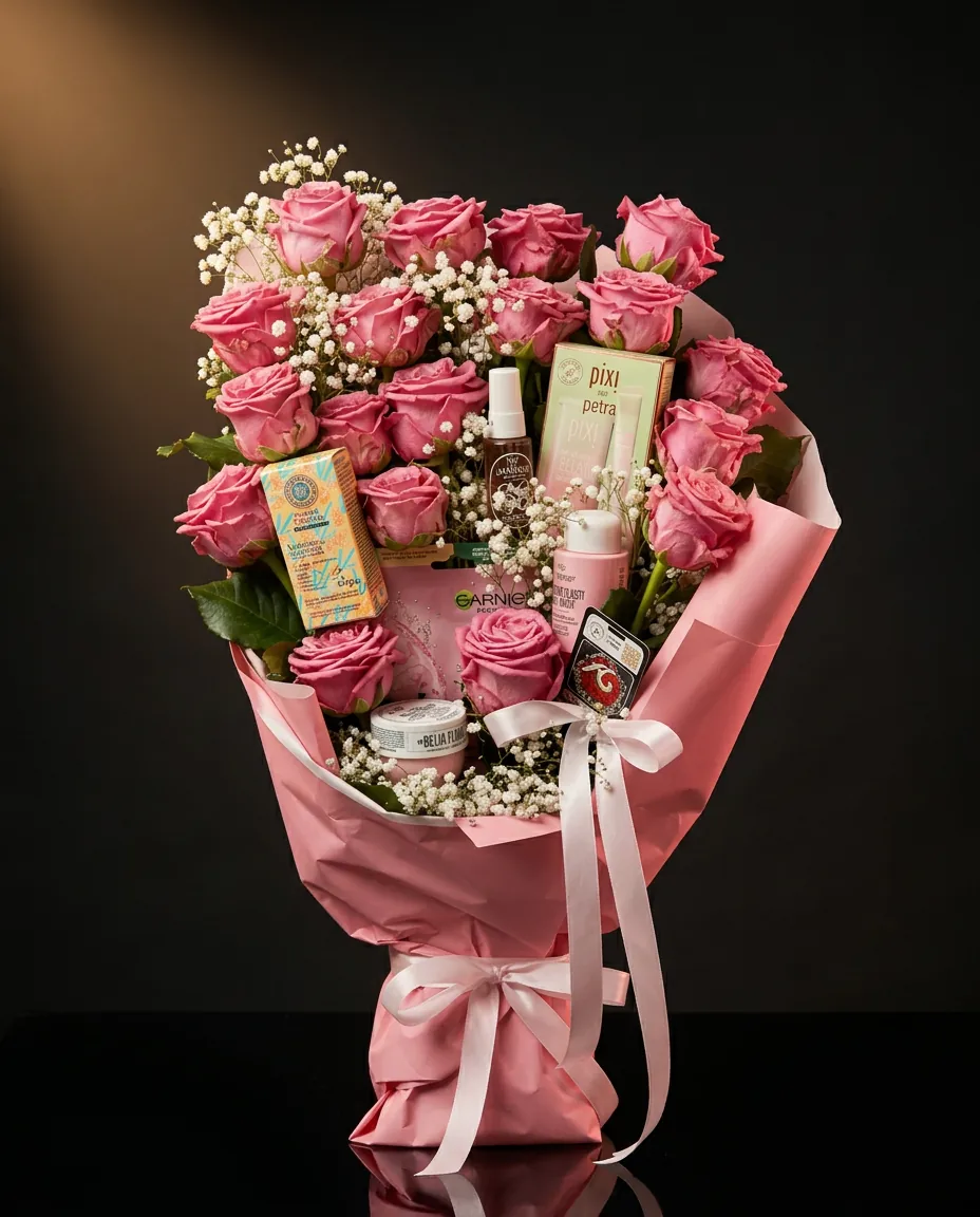 Bouquet rose sur mesure
